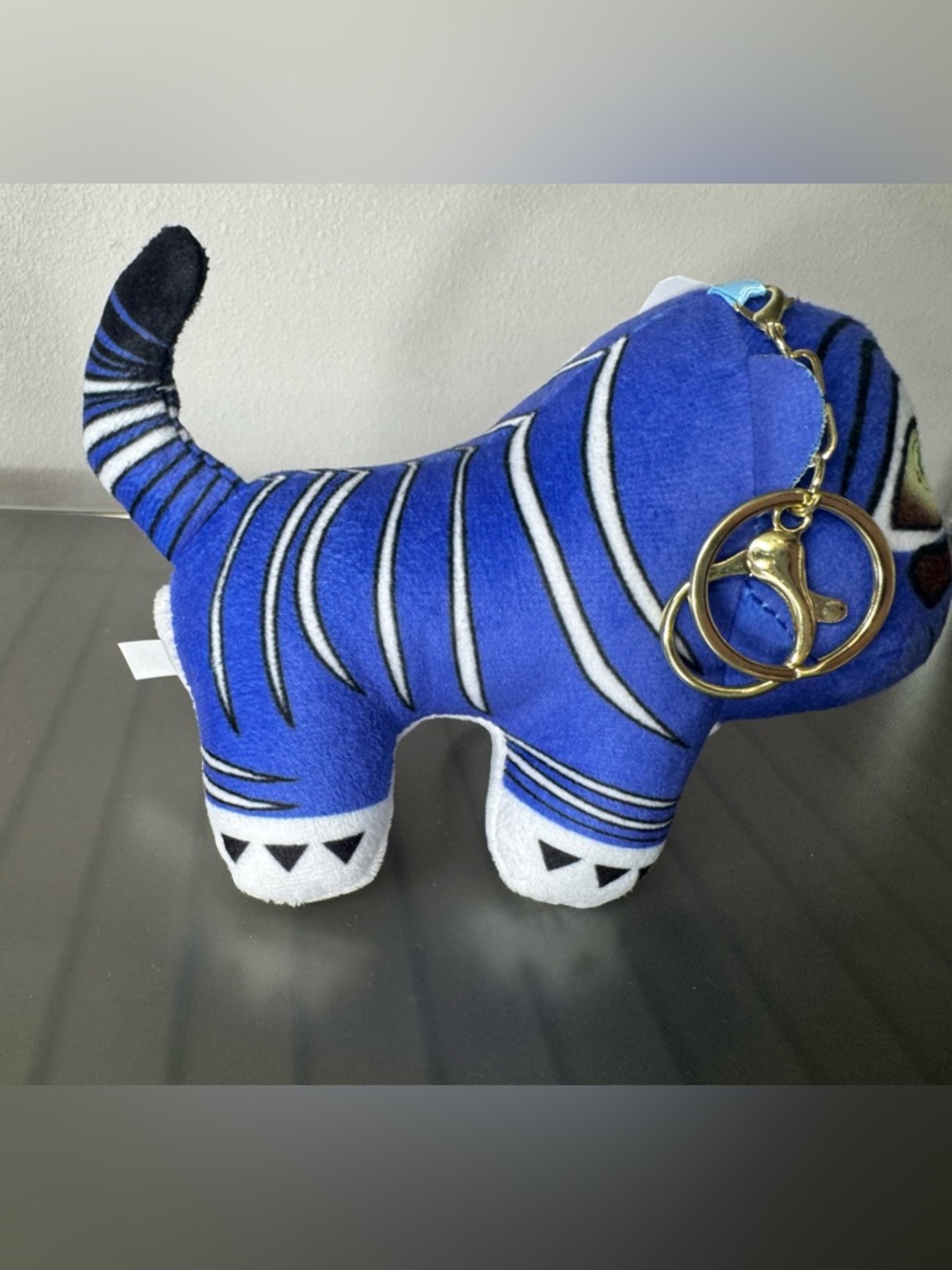 K-pop demon hunters derpy tiger plush keychain bag charm Huntrix keychain - Picture 3 of 5